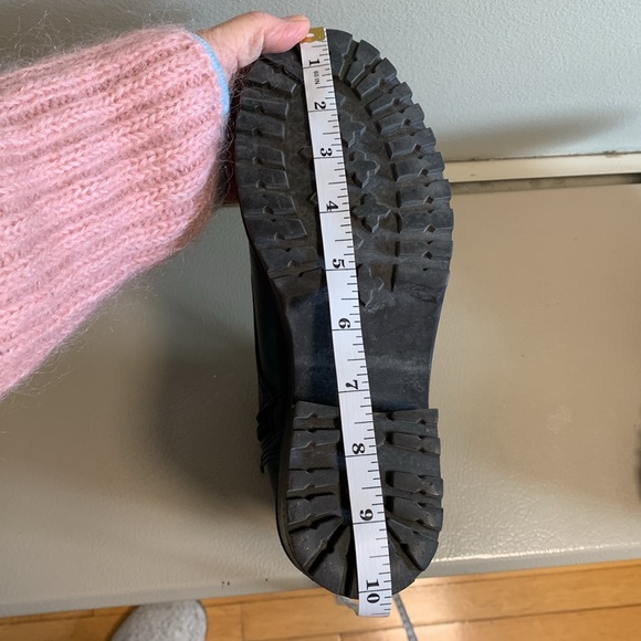 STEVE MADDEN Griffen Leather Moto Combat Style Boots Size 7.5 Black - Picture 12 of 16